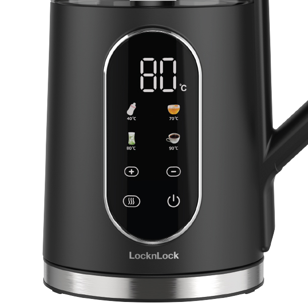 Ấm đun siêu tốc LocknLock Digital electric kettle 1.7L- Màu đen EJK286BLK 5 chế độ nhiệt, giữ ấm 2 giờ, , large image number 5